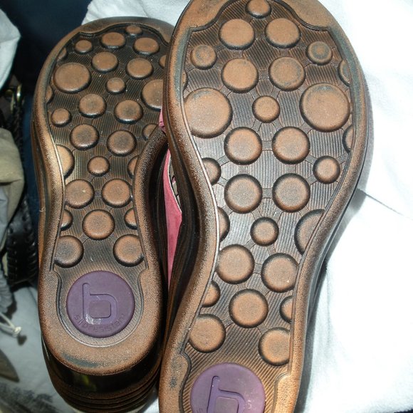 Bionicq suede leather sandals Velcro back fasten strap - Picture 3 of 13